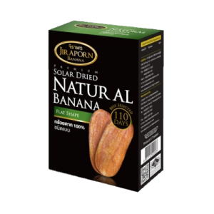 P01 - กล้วยตากรสธรรมชาติ ชนิดแบน Premium แบรนด์ JIRAPORN (450g)